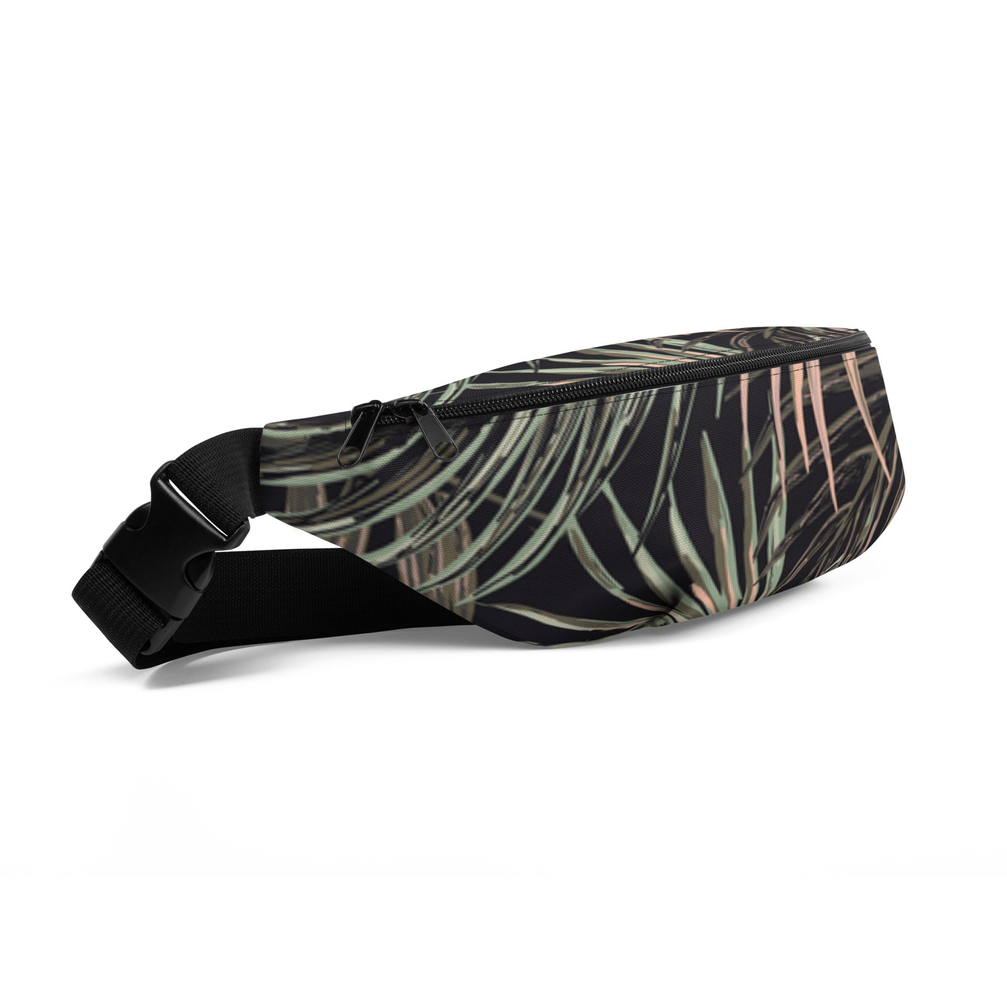 All Over Leaf Printed Fanny Pack