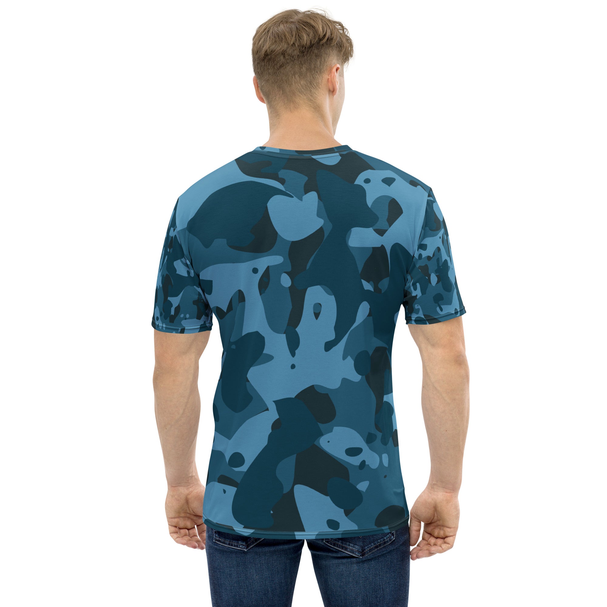 Men's On Duty Skull Printed Camo T-Shirt