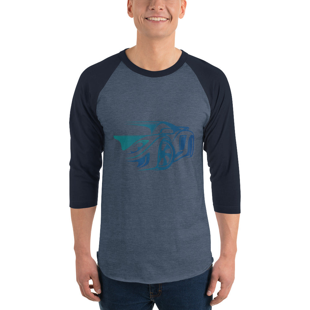 3/4 sleeve raglan shirt