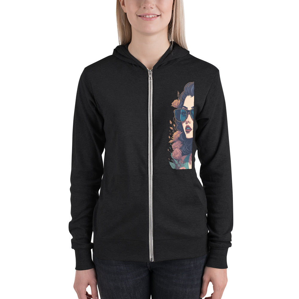 Unisex zip hoodie