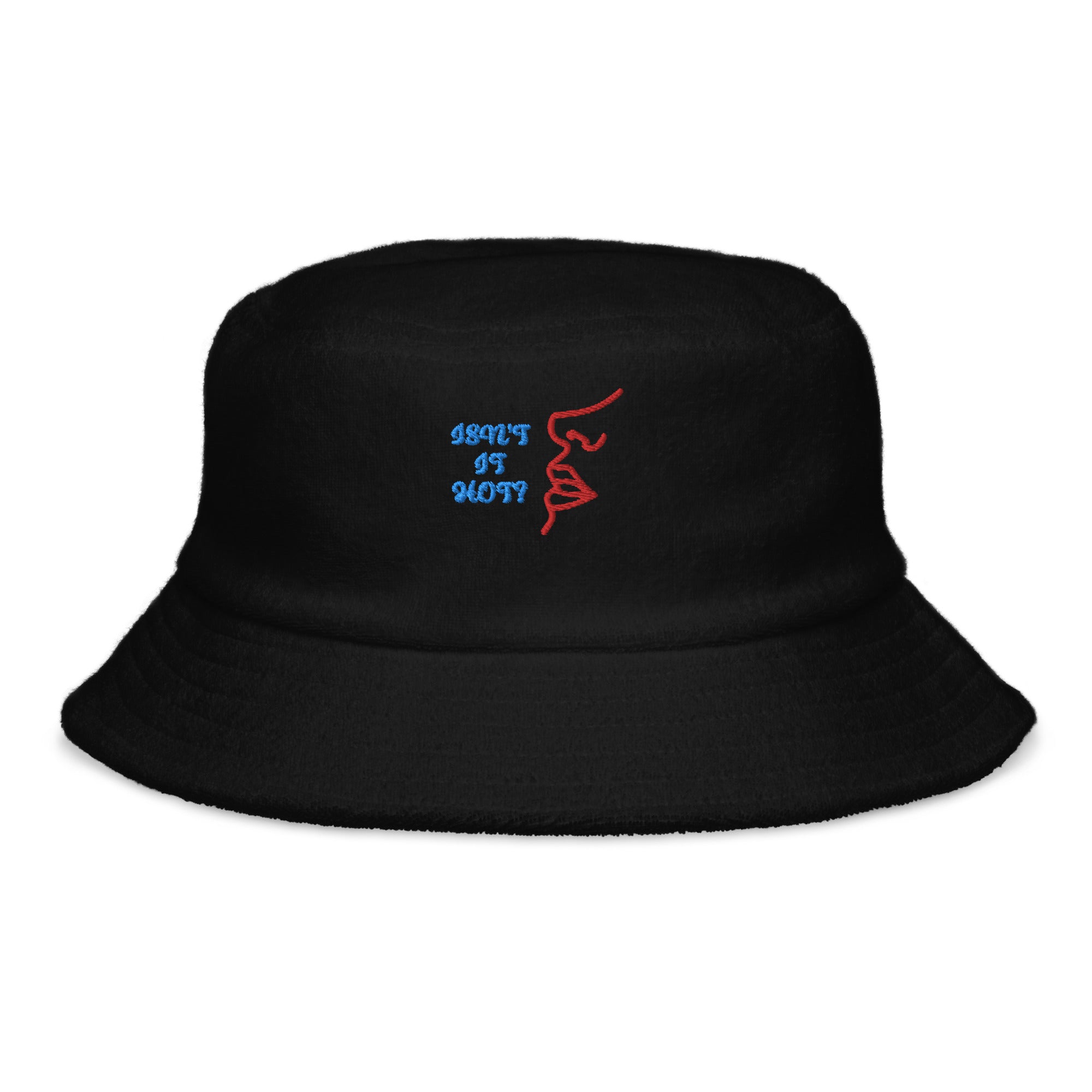 Unstructured terry cloth bucket hat