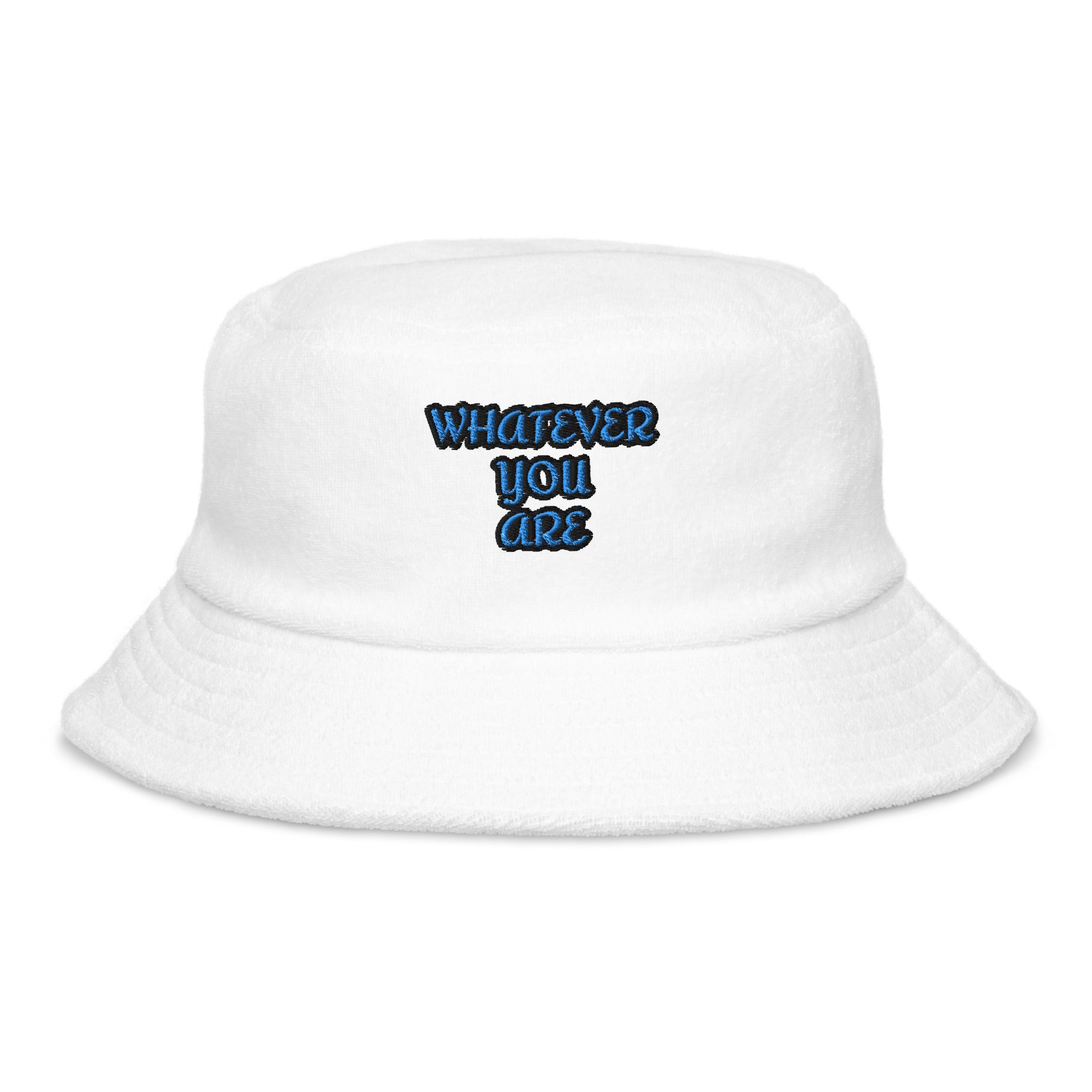 Unstructured terry cloth bucket hat